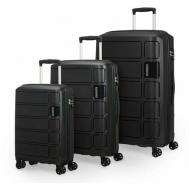 Комплект чемоданов , 3 шт., черный American Tourister