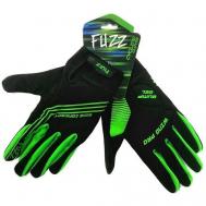 Перчатки , зеленый, черный FUZZ