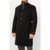 Пальто , демисезон/зима, силуэт прилегающий, удлиненное, без капюшона, карманы, подкладка, утепленное, размер 56-176, черный Misteks design