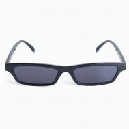 Солнцезащитные очки , узкие, оправа: пластик, с защитой от УФ, градиентные, черный one sun