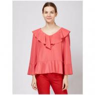 Блуза  , размер 44, красный LINEA CINQUE
