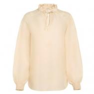 Блуза  , размер 42, белый, золотой MINAKU