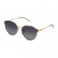 Солнцезащитные очки  C25-300, бабочка, оправа: металл, для женщин, золотой Escada