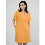Платье , размер S(42-44), оранжевый Модный дом Виктории Тишиной