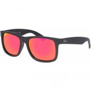 Солнцезащитные очки , прямоугольные, оправа: пластик, с защитой от УФ, серый Luxottica