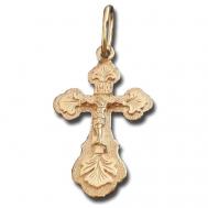 Крестик , красное золото, 585 проба Tutushkin Jeweler