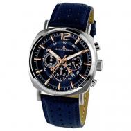 Наручные часы  Sports, синий, серебряный Jacques Lemans