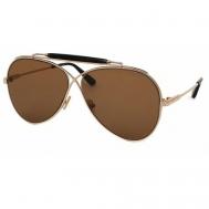 Солнцезащитные очки , авиаторы, оправа: металл, для женщин, золотой Tom Ford