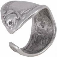 Кольцо , безразмерное, серебряный OTOKODESIGN