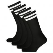 Женские носки  высокие, износостойкие, 100 den, размер 36-40, белый, черный RIFTEX
