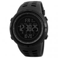 Наручные часы  Часы  1251 Черные Спортивные мужские водонепроницаемые, коричневый, черный SKMEI