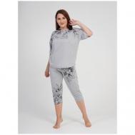 Пижама , размер 50-52, серый VIENETTA