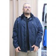 Куртка , мужская, демисезон/лето, размер 66, синий Три Богатря