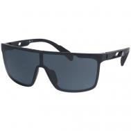 Солнцезащитные очки , прямоугольные, оправа: пластик, поляризационные, для мужчин, черный Adidas