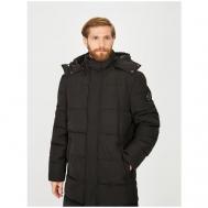 куртка , демисезон/зима, силуэт прямой, мембранная, подкладка, капюшон, карманы, водонепроницаемая, съемный капюшон, дополнительная вентиляция, манжеты, ветрозащитная, размер S, черный Baon