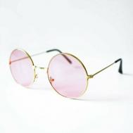 Карнавальные очки Джона Леннона "Круглые" Розовые Веселуха