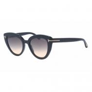 Солнцезащитные очки , кошачий глаз, с защитой от УФ, градиентные, для женщин, черный Tom Ford