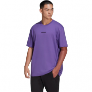 Футболка  для фитнеса , силуэт прямой, размер XS, фиолетовый Adidas