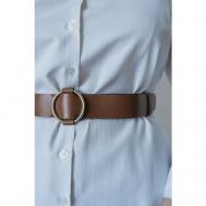 Ремень , для женщин, размер M/L, длина 111 см., коричневый Rada Leather