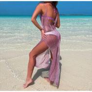 туника, размер 42-46, фиолетовый ByGretaSwimwear