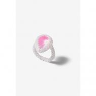 Кольцо , кристалл, размер 16, розовый Beaded Breakfast
