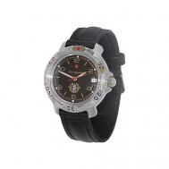Наручные часы  Командирские 811296, черный, серый Vostok