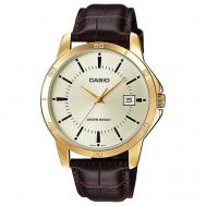 Наручные часы  Collection MTP-V004GL-9A, золотой, коричневый Casio