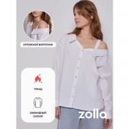 Блуза  , размер XXS, белый ZOLLA