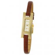 Наручные часы  женские, кварцевые, корпус золото, 750 пробабелый Platinor
