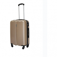 Умный чемодан , ABS-пластик, жесткое дно, опорные ножки на боковой стенке, 61 л, размер M, мультиколор БАОЛИС