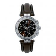 Наручные часы  36657-48MA, серебряный, коричневый Michel Herbelin