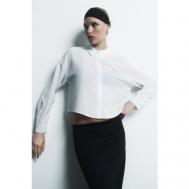 Блуза  , повседневный стиль, длинный рукав, размер XL INT, белый BEFREE