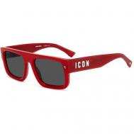 Солнцезащитные очки , прямоугольные, для мужчин, красный DSquared2