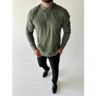 Рубашка , размер XL, хаки, зеленый AVZ Fashion