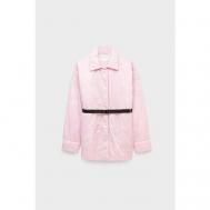 куртка   демисезонная, средней длины, силуэт свободный, размер 42, розовый SHOREDITCH SKI CLUB