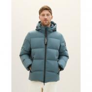 куртка , демисезон/зима, силуэт прямой, капюшон, размер XL, серый Tom Tailor