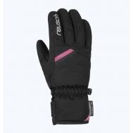 Перчатки , размер 6, черный, розовый REUSCH