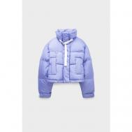 куртка  , демисезон/зима, силуэт свободный, карманы, влагоотводящая, капюшон, размер 40, фиолетовый SHOREDITCH SKI CLUB