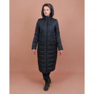 куртка   зимняя, силуэт свободный, ветрозащитная, карманы, влагоотводящая, утепленная, съемный капюшон, размер 48, черный J-Splash