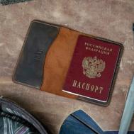 Обложка для паспорта  63413131, натуральная кожа, коричневый LEWSKI