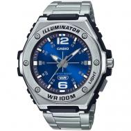Наручные часы  Collection MWA-100HD-2A, синий, серебряный Casio