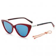 Солнцезащитные очки , прямоугольные, оправа: пластик, для женщин, черный M Missoni