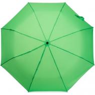 Смарт-зонт , автомат, 3 сложения, купол 104 см., 8 спиц, для женщин, зеленый Eleganzza