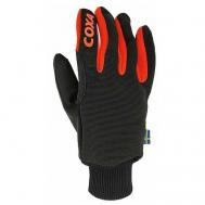 Перчатки , размер 8, оранжевый, черный COXA