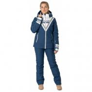 для сноубординга, демисезон/зима, карманы, капюшон, размер 42, синий High Experience