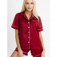 Пижама , размер 52, красный HappyFox