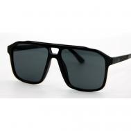 Солнцезащитные очки , авиаторы, оправа: пластик, с защитой от УФ, для мужчин, черный Marcello