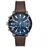Наручные часы  Griffed мужские DZ4604, синий, коричневый Diesel