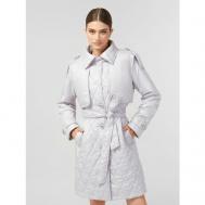 Пальто-реглан   демисезонное, демисезон/зима, силуэт прямой, укороченное, размер 44/165, серый LO