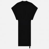 Платье , хлопок, прилегающее, размер L, черный Rick Owens